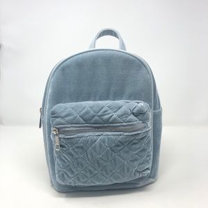 Baby blue mini backpack